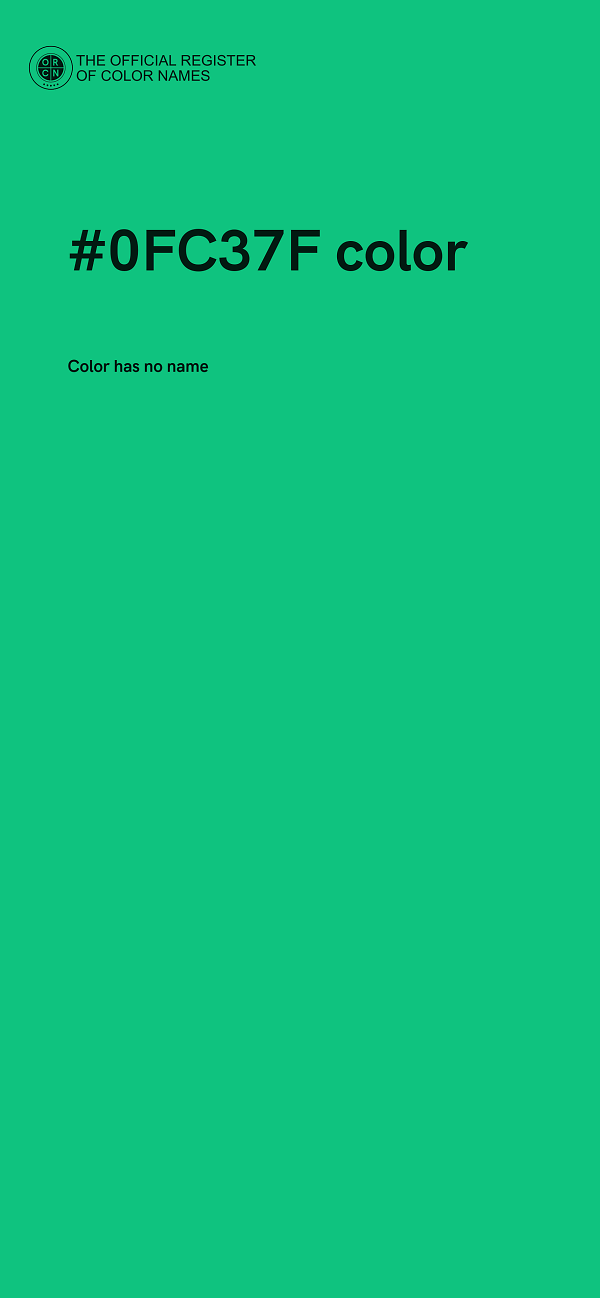 #0FC37F color image