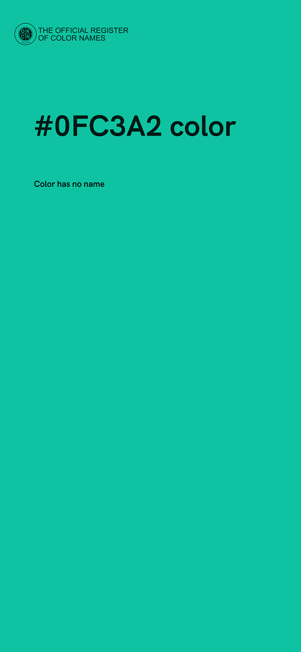 #0FC3A2 color image