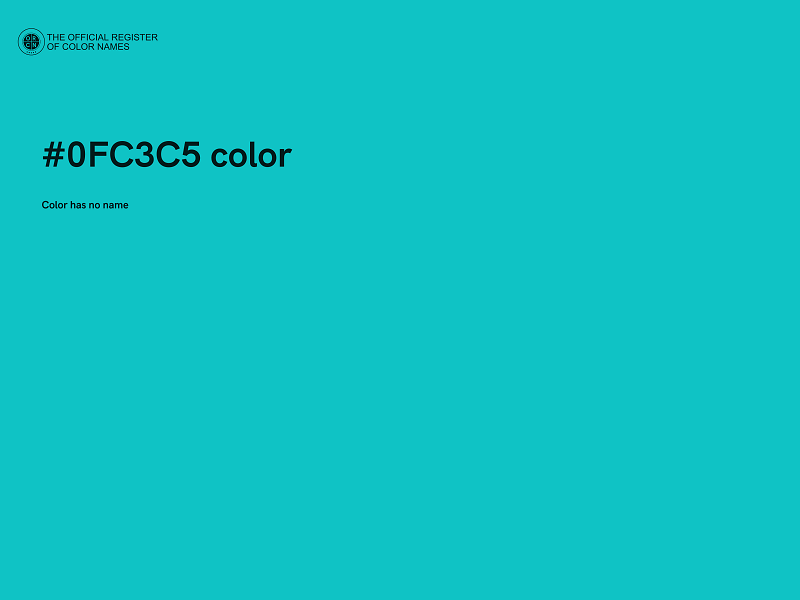 #0FC3C5 color image