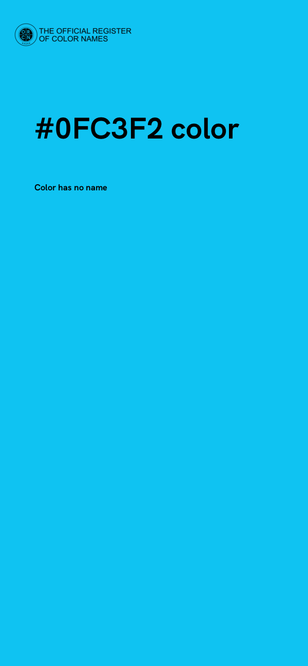 #0FC3F2 color image
