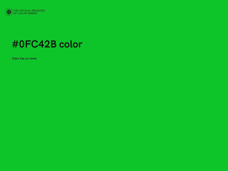 #0FC42B color image