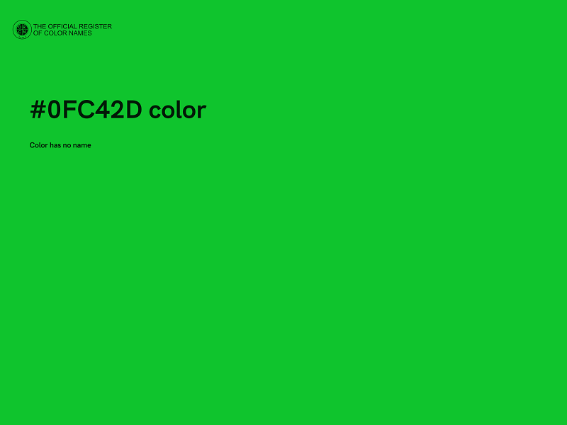 #0FC42D color image