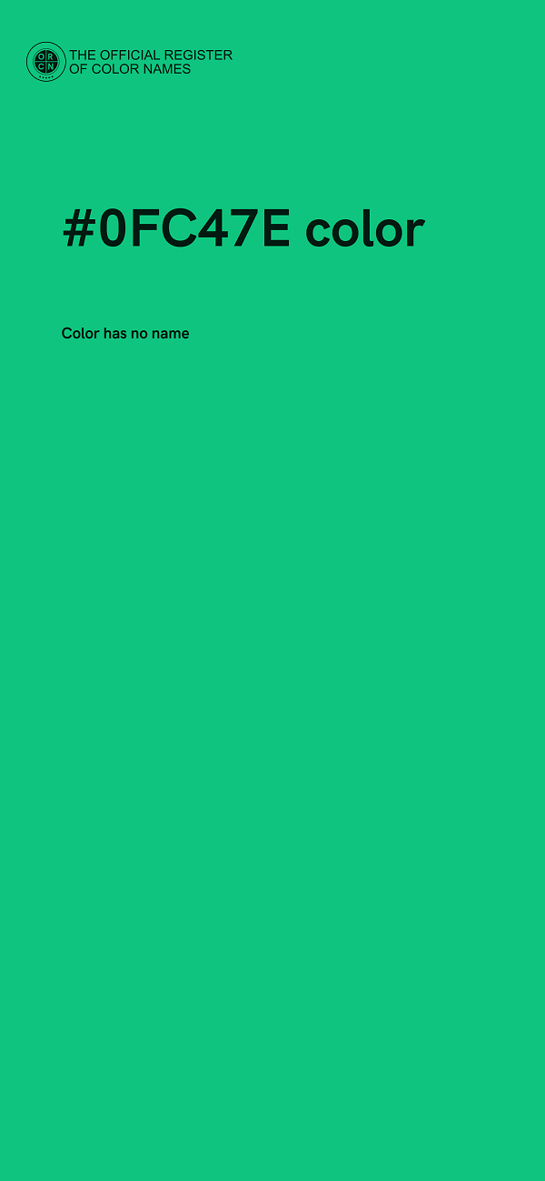 #0FC47E color image