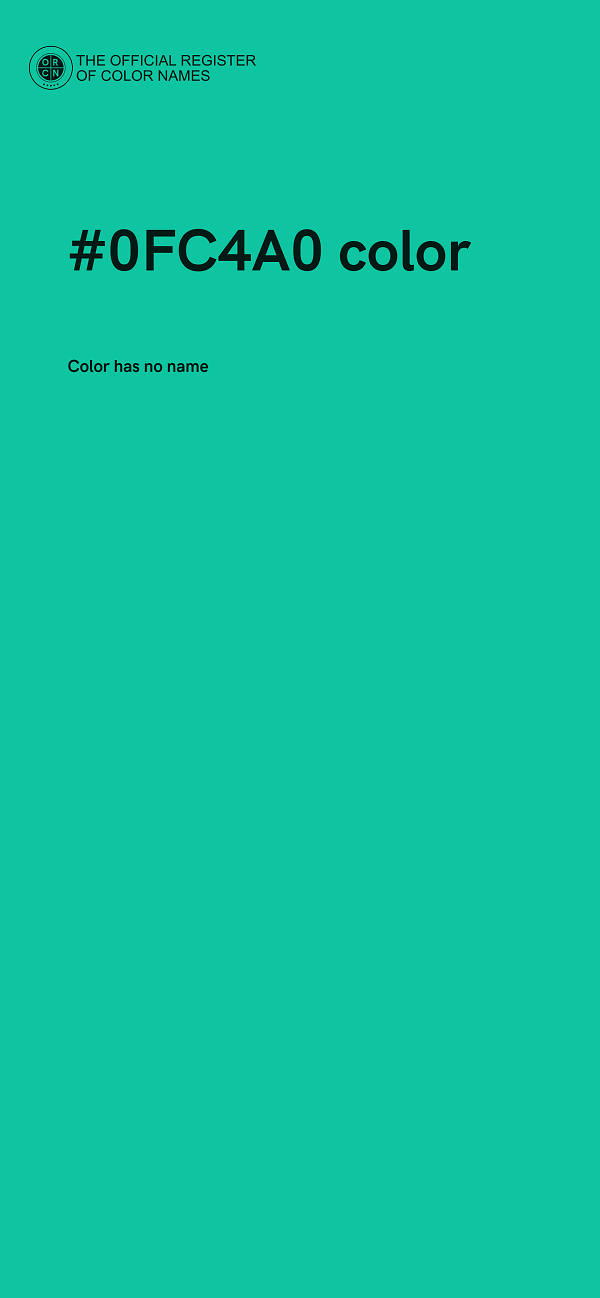 #0FC4A0 color image