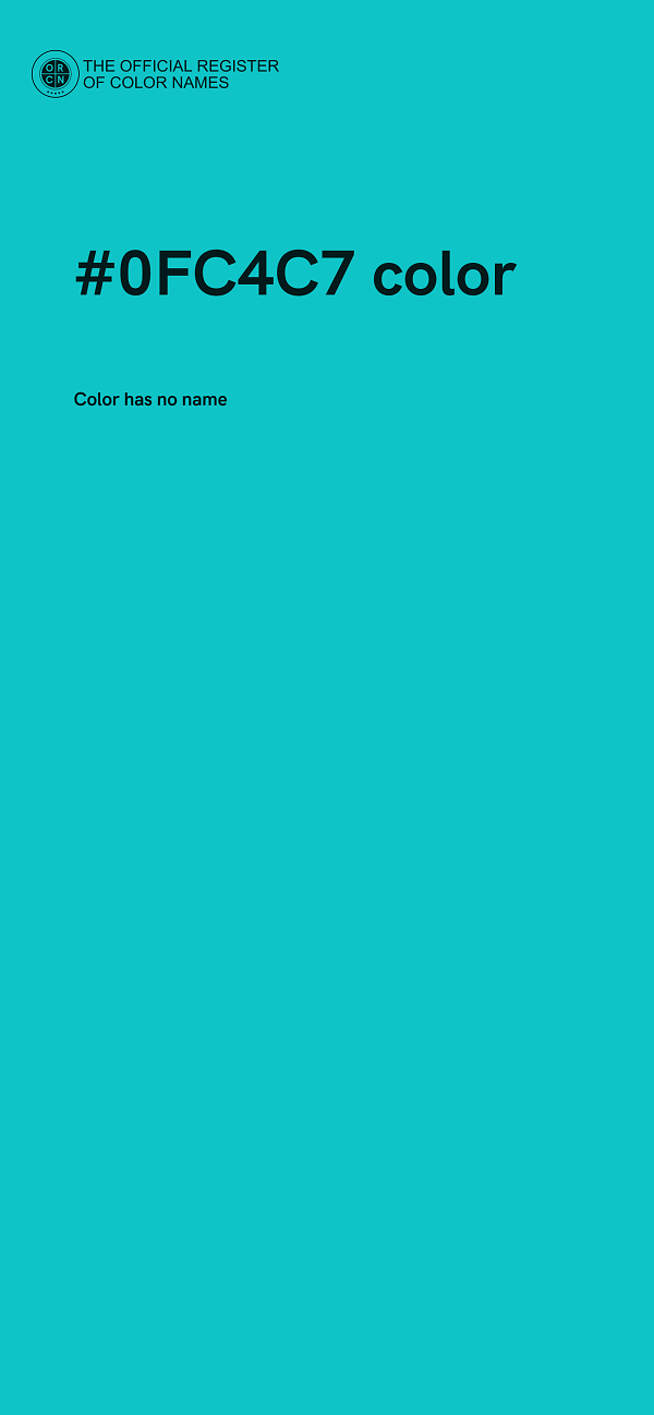 #0FC4C7 color image