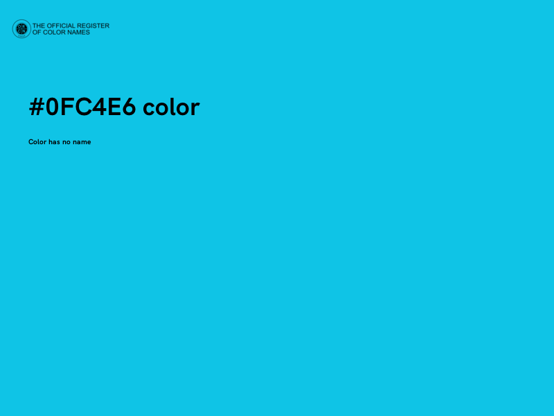 #0FC4E6 color image