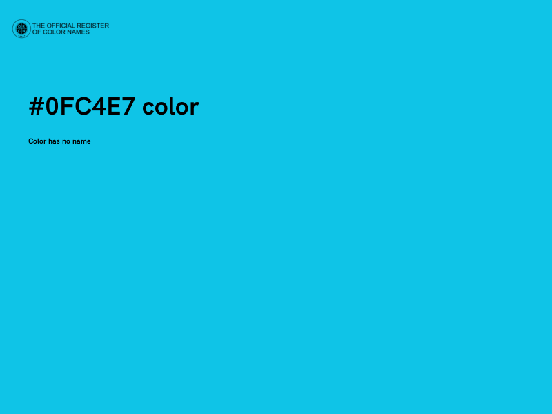 #0FC4E7 color image