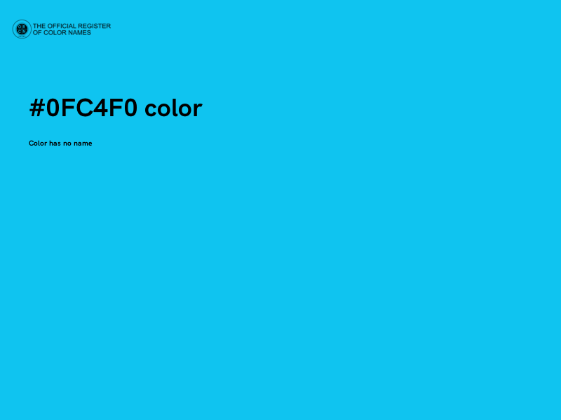 #0FC4F0 color image