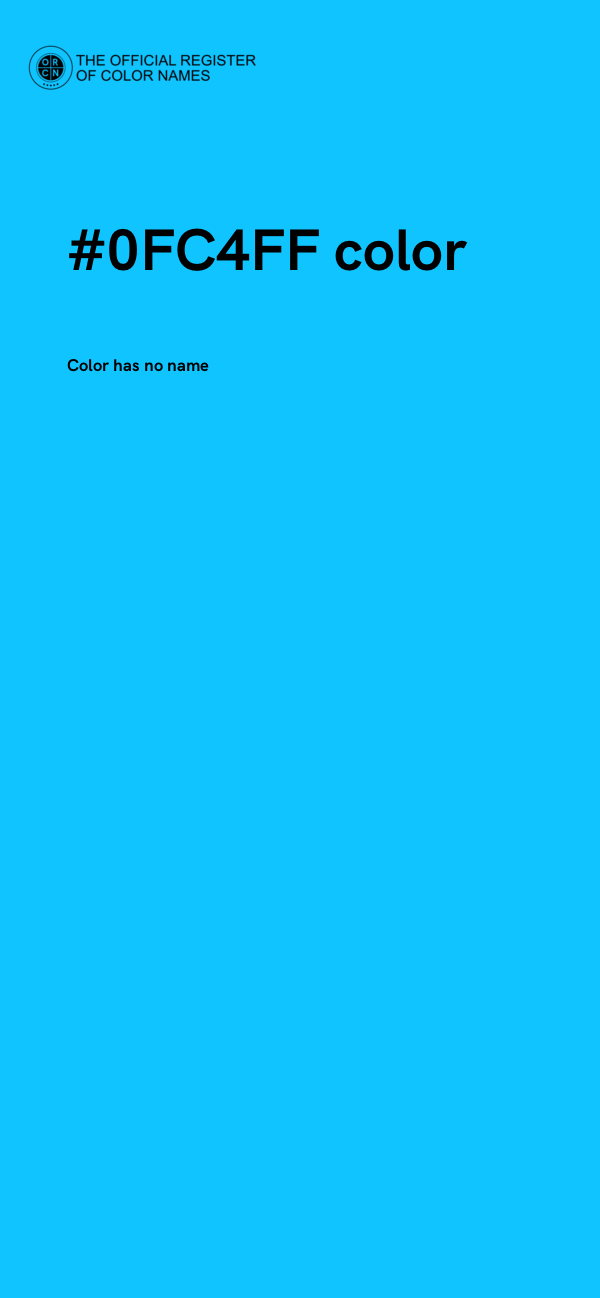 #0FC4FF color image