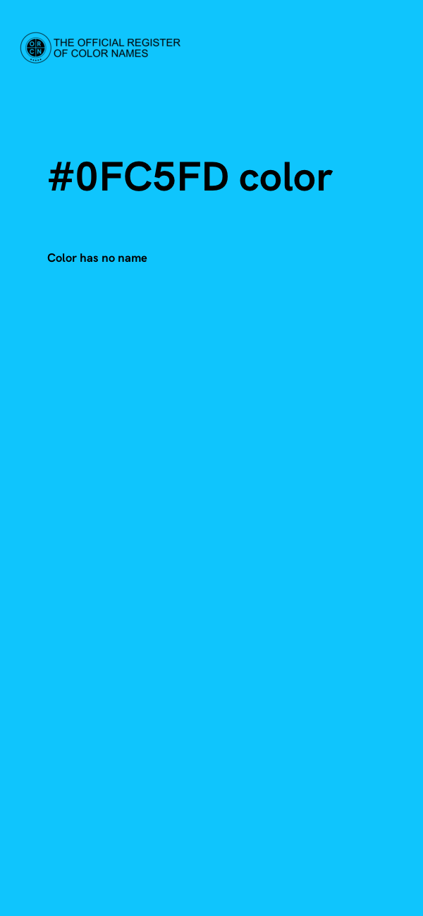 #0FC5FD color image