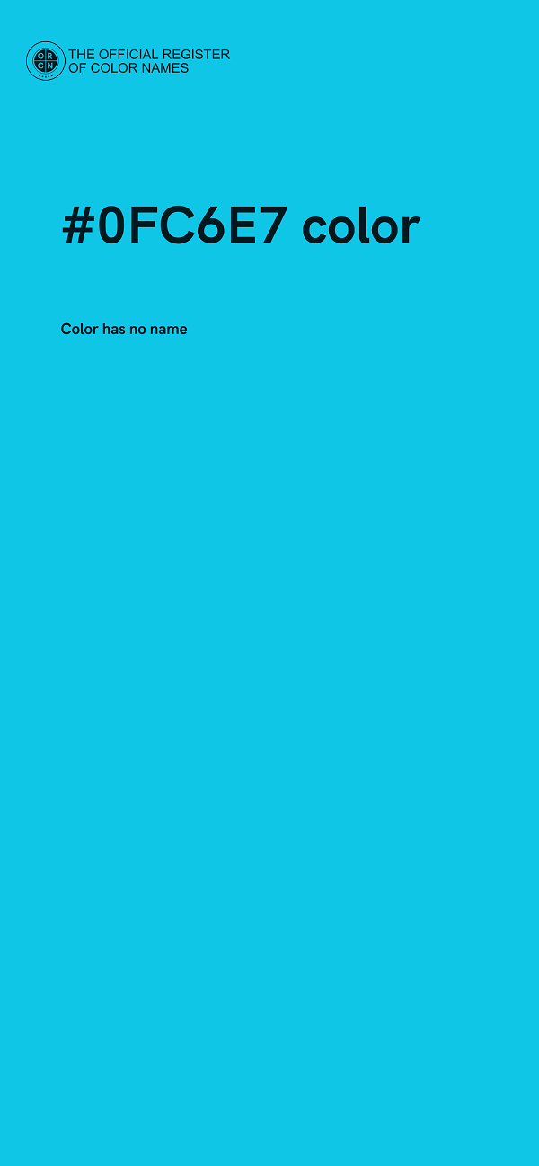 #0FC6E7 color image