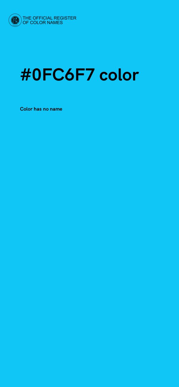 #0FC6F7 color image