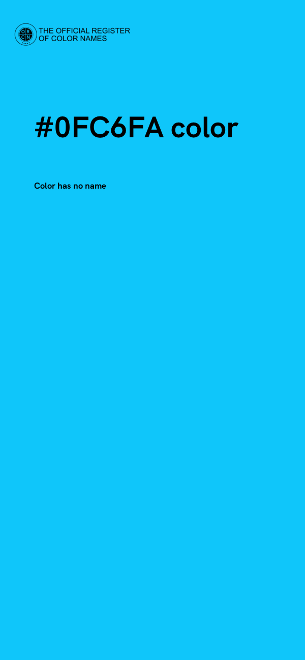 #0FC6FA color image