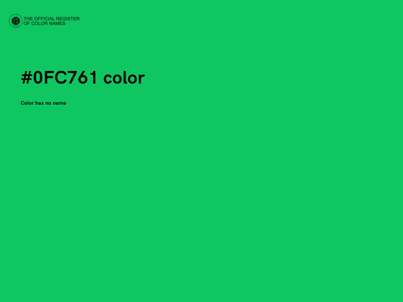 #0FC761 color image