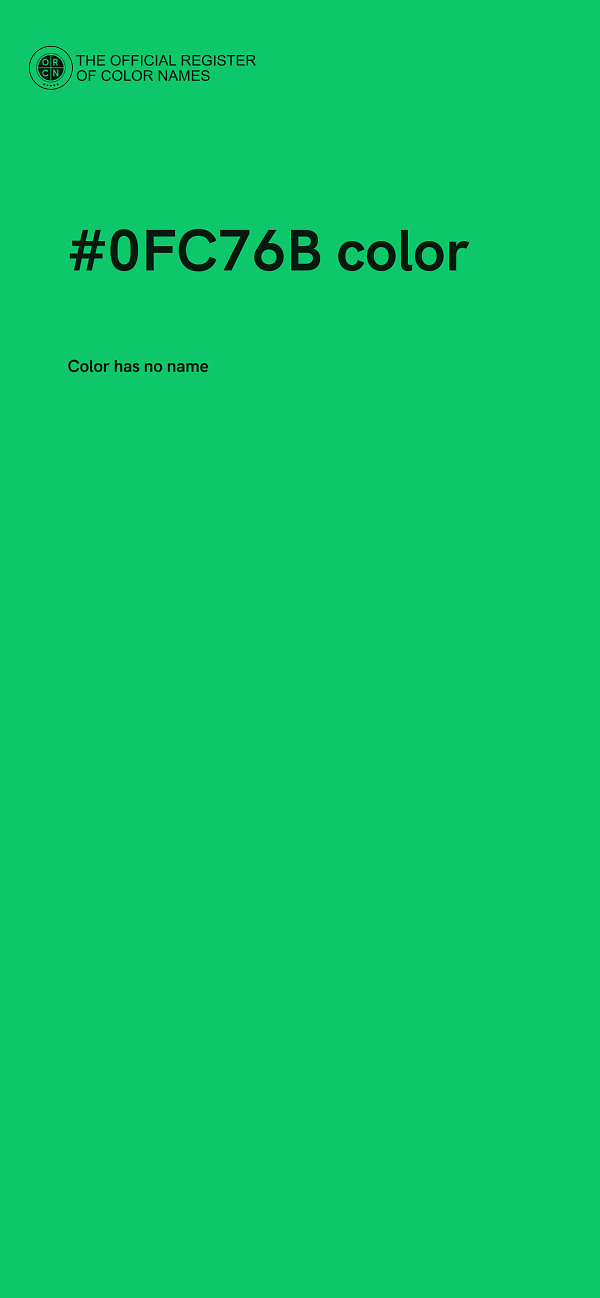 #0FC76B color image