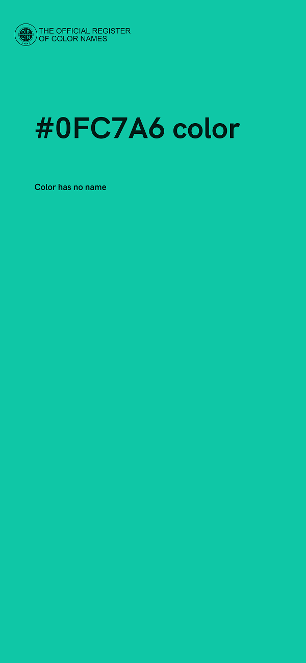 #0FC7A6 color image