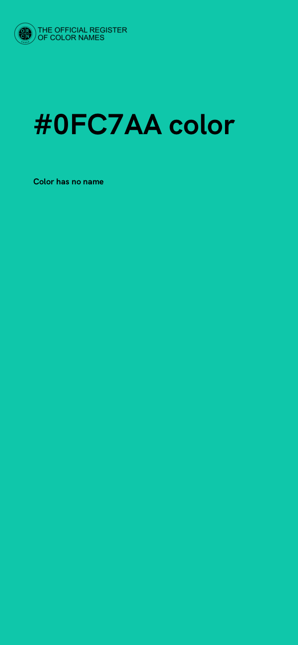 #0FC7AA color image