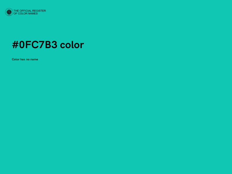 #0FC7B3 color image