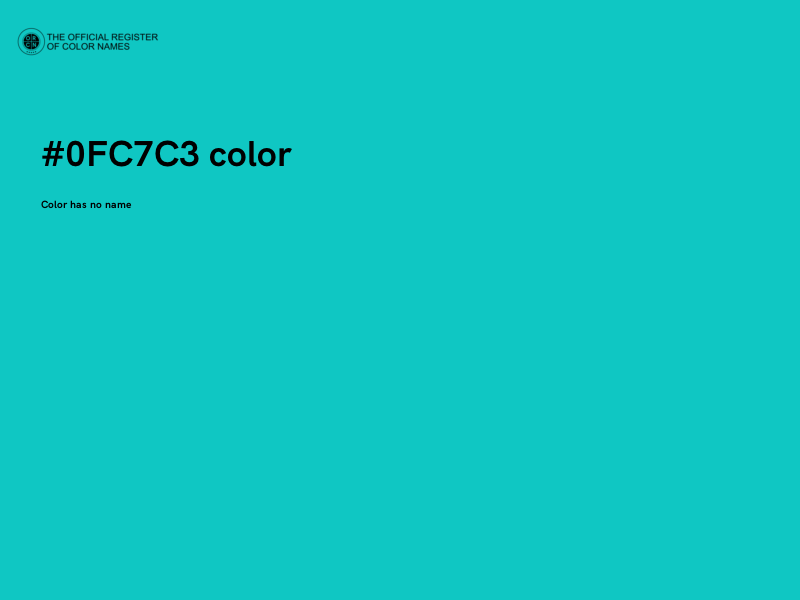 #0FC7C3 color image