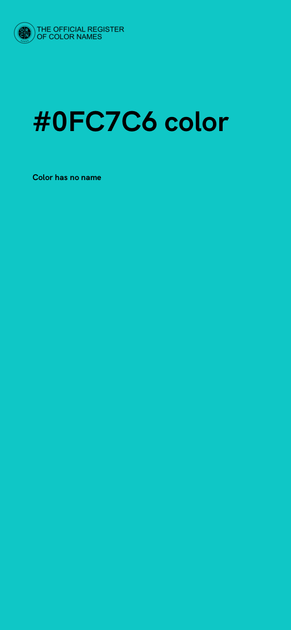 #0FC7C6 color image