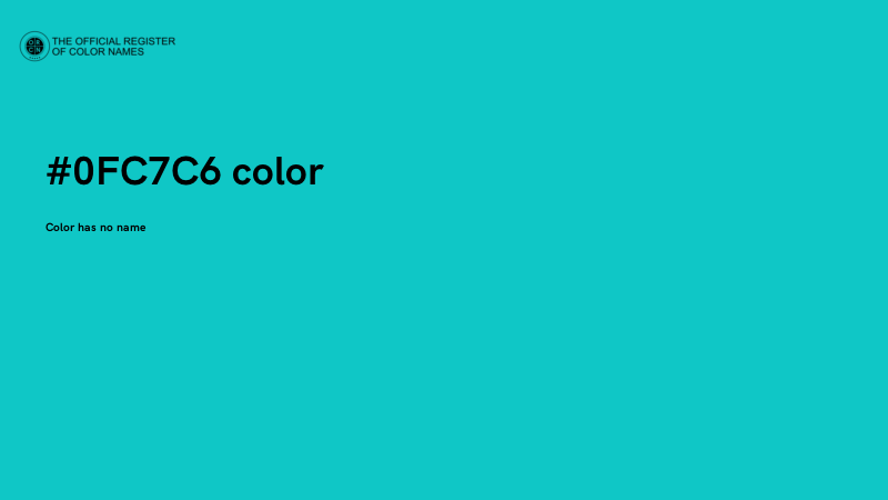 #0FC7C6 color image