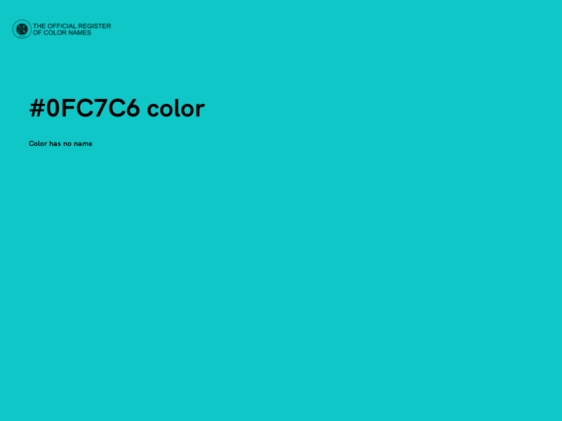 #0FC7C6 color image