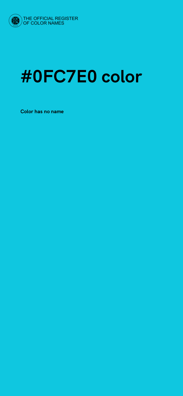#0FC7E0 color image