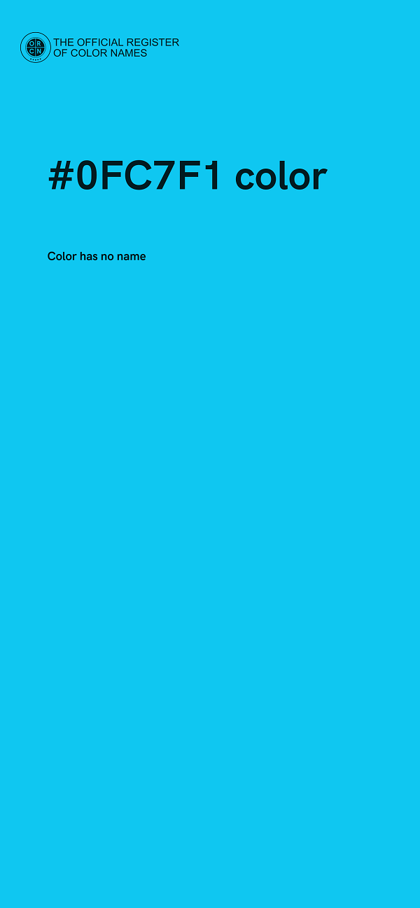 #0FC7F1 color image