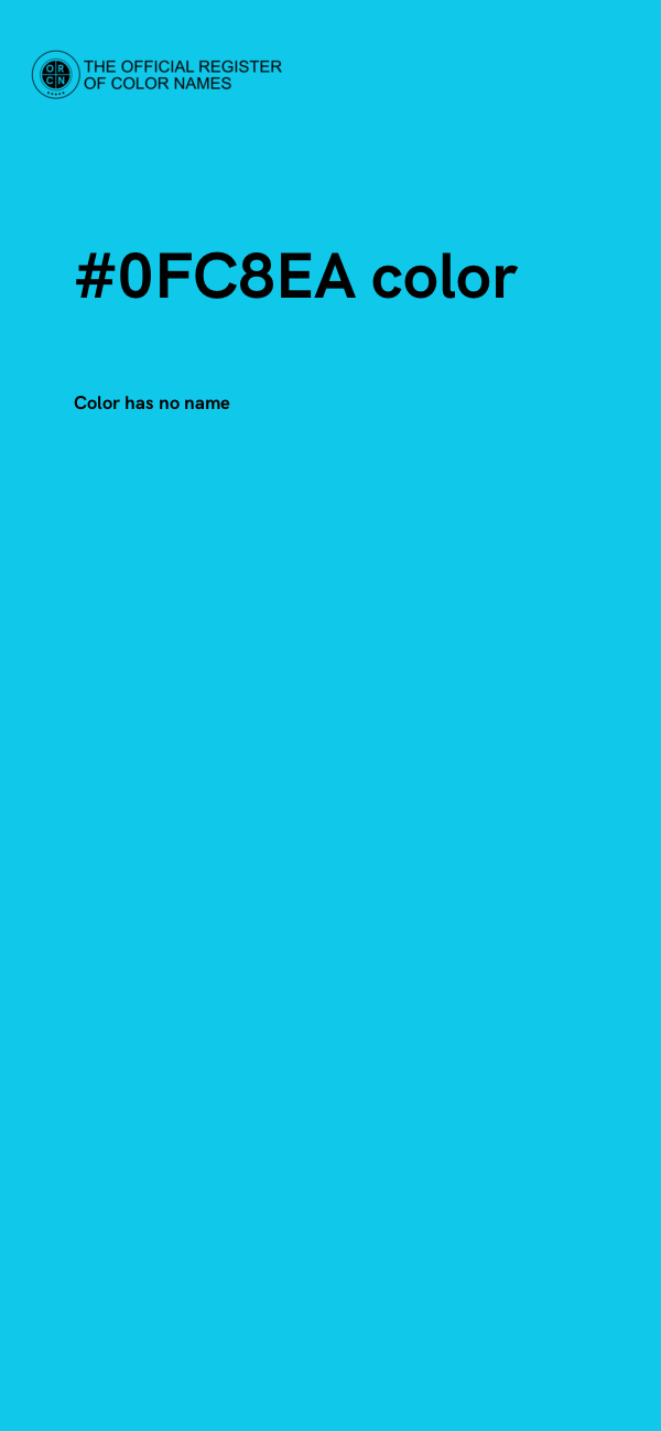 #0FC8EA color image