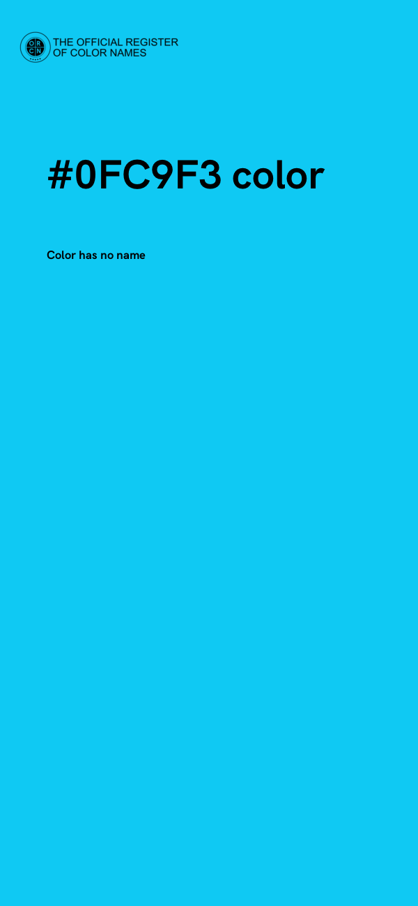 #0FC9F3 color image