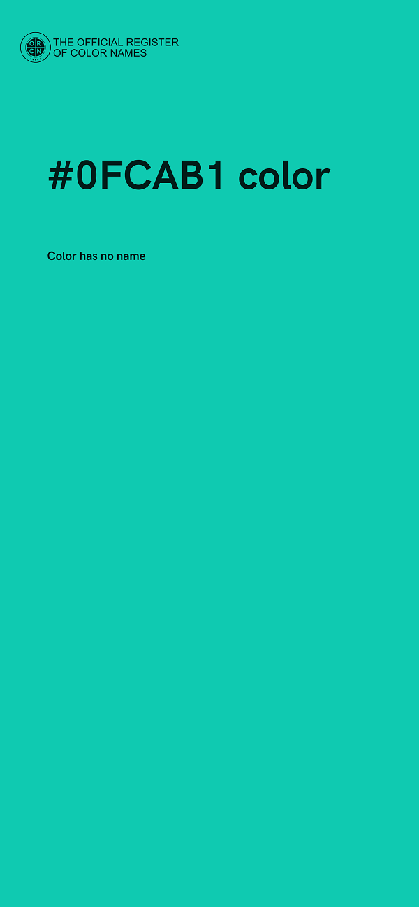 #0FCAB1 color image