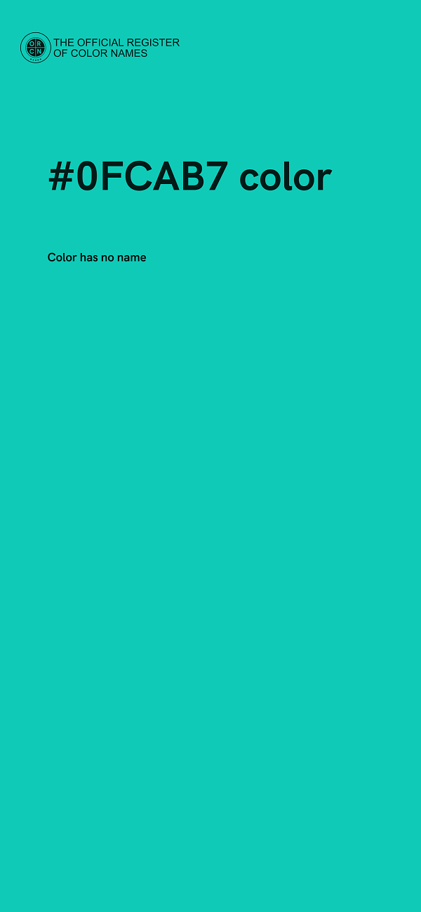 #0FCAB7 color image
