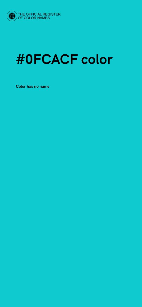 #0FCACF color image