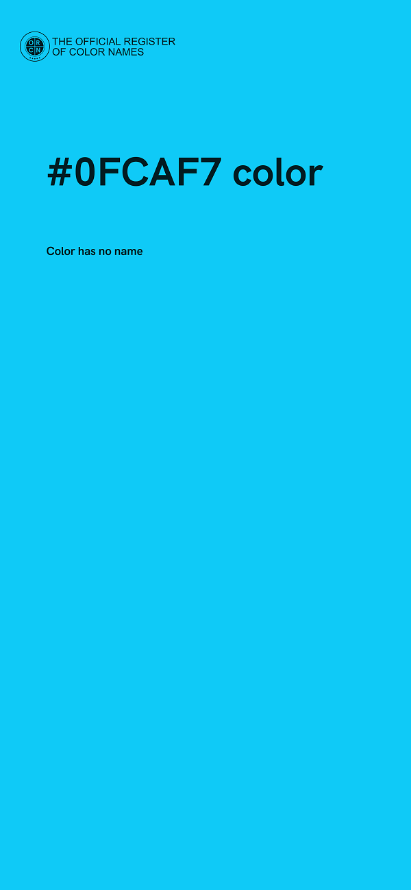 #0FCAF7 color image