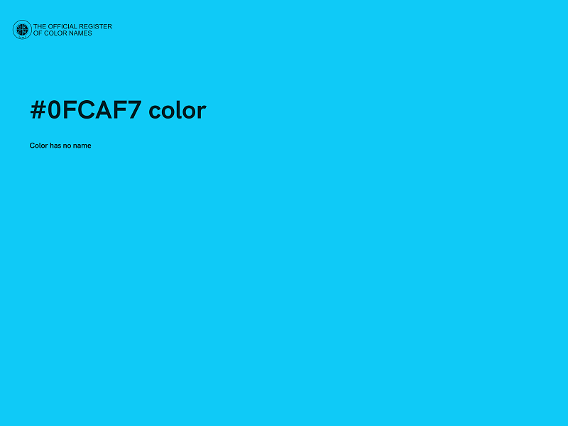#0FCAF7 color image