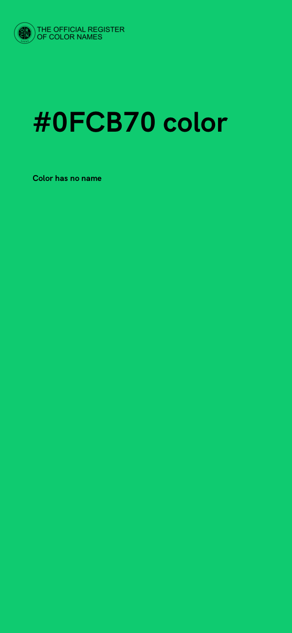 #0FCB70 color image