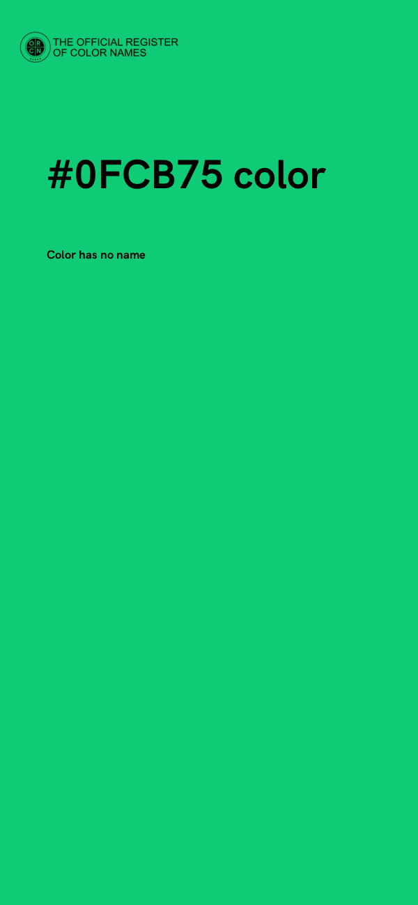 #0FCB75 color image