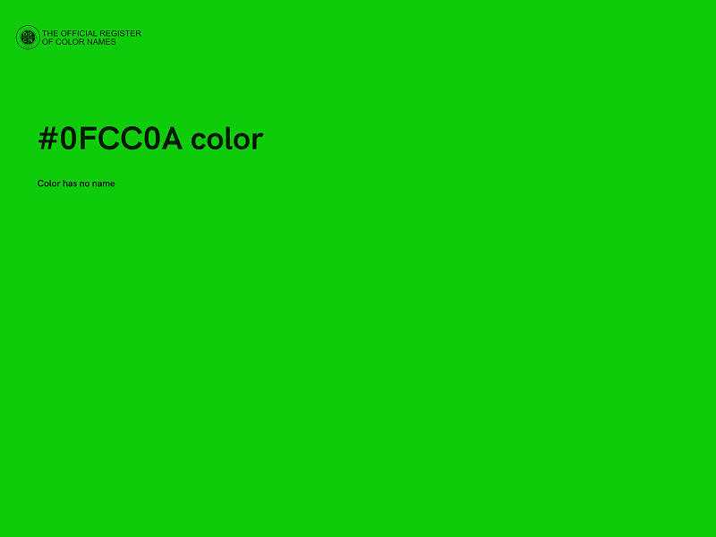 #0FCC0A color image