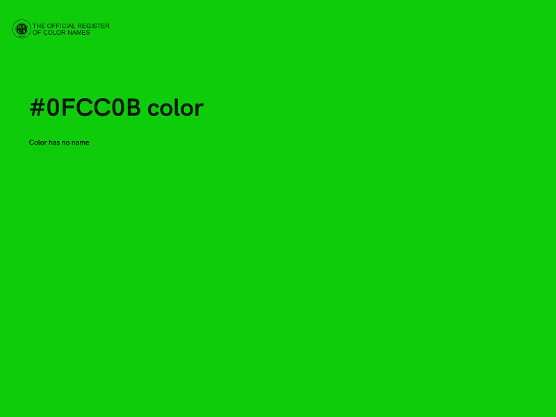 #0FCC0B color image