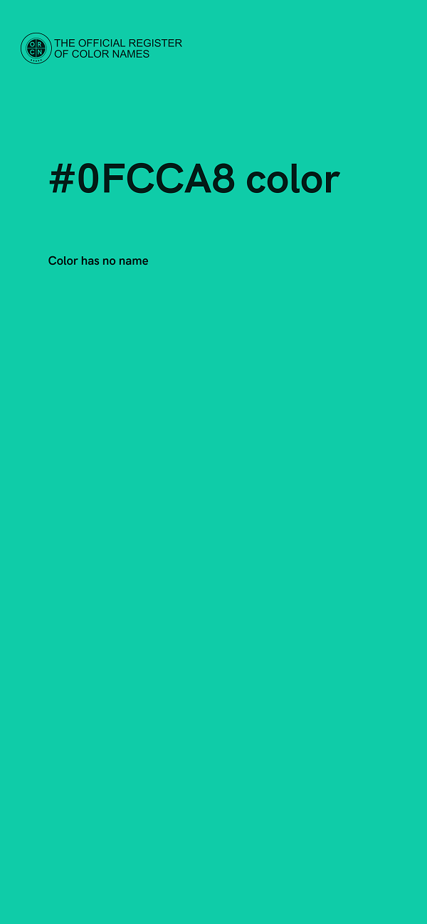 #0FCCA8 color image