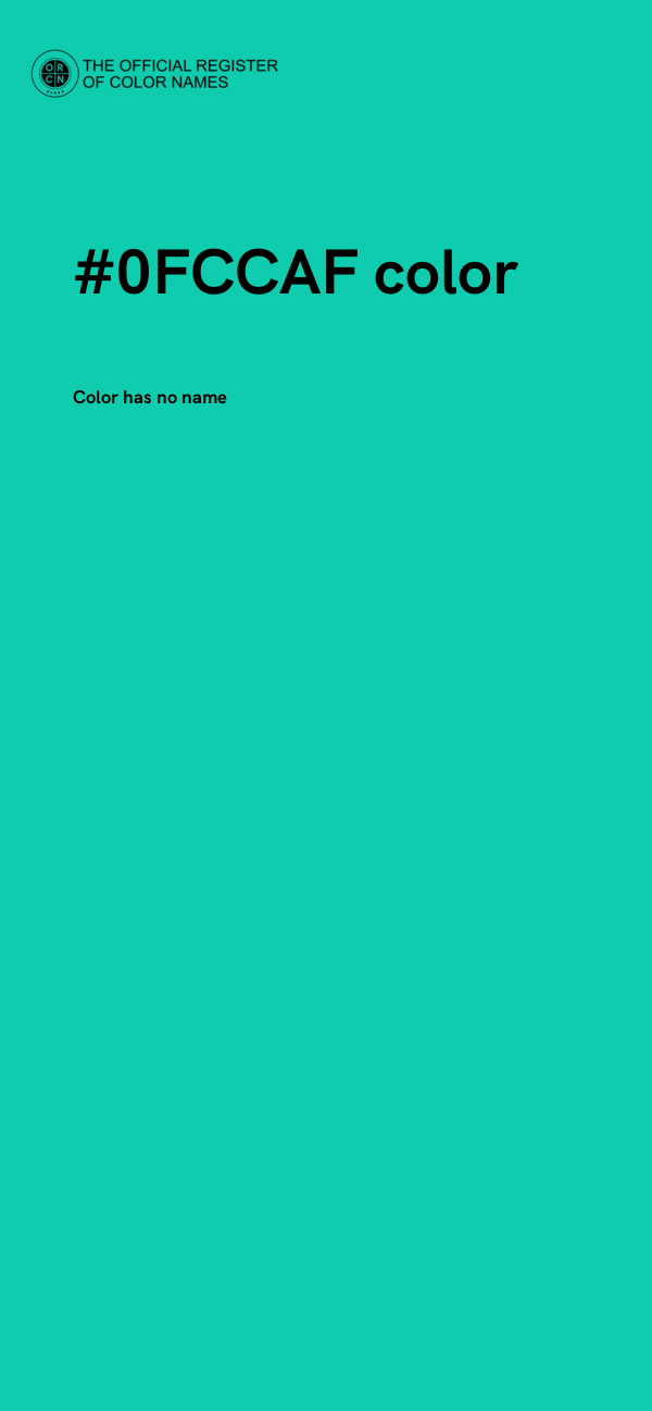 #0FCCAF color image