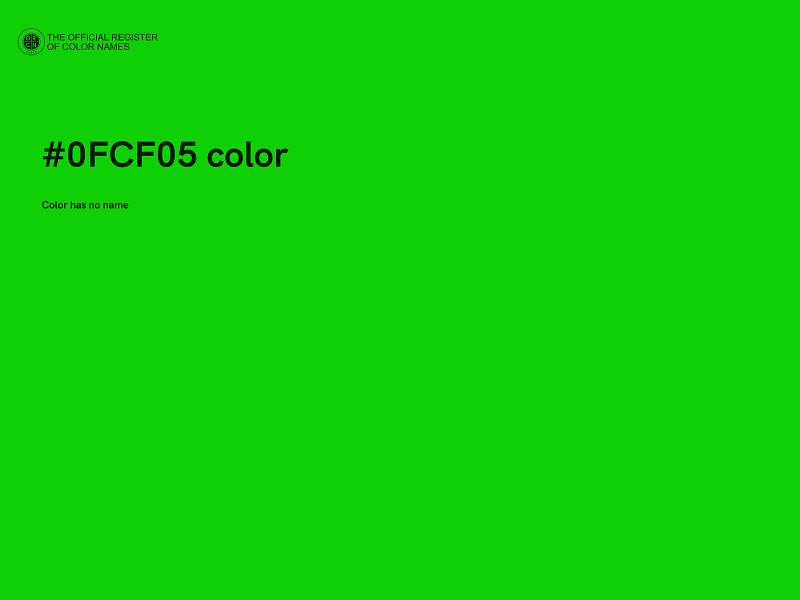 #0FCF05 color image