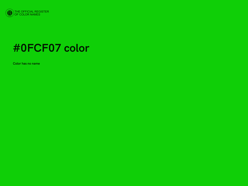 #0FCF07 color image