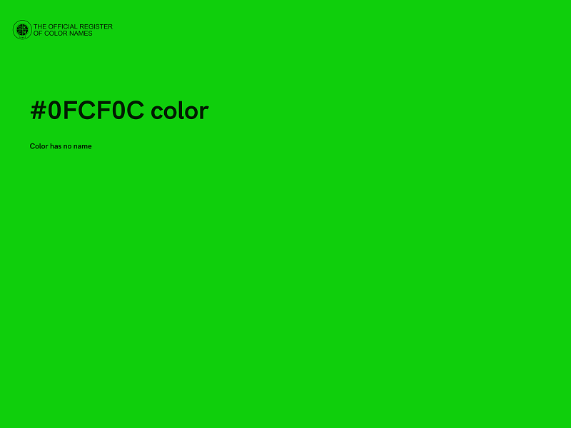 #0FCF0C color image