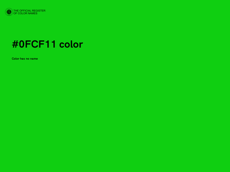 #0FCF11 color image