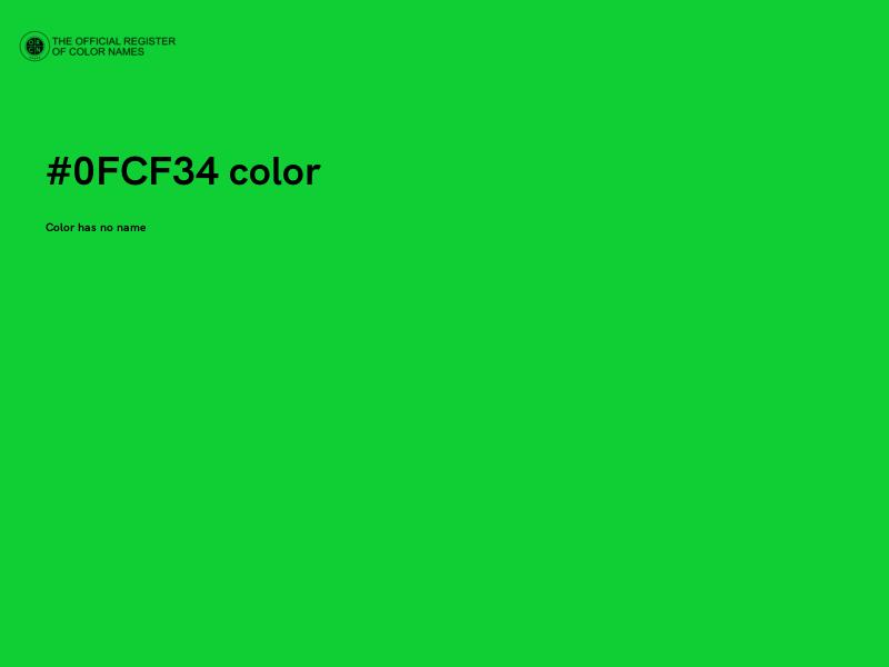 #0FCF34 color image