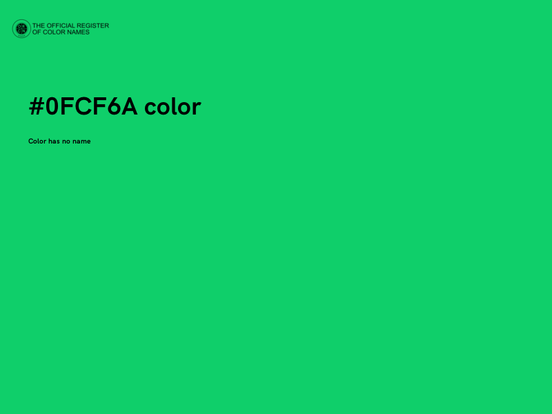 #0FCF6A color image