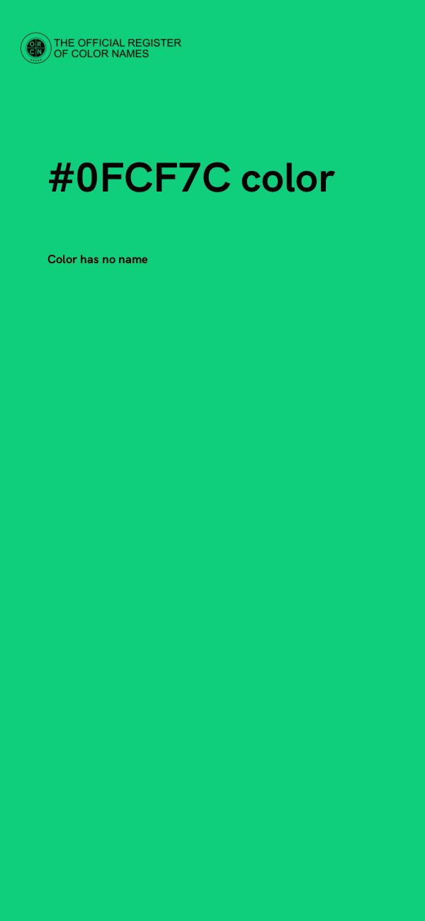 #0FCF7C color image