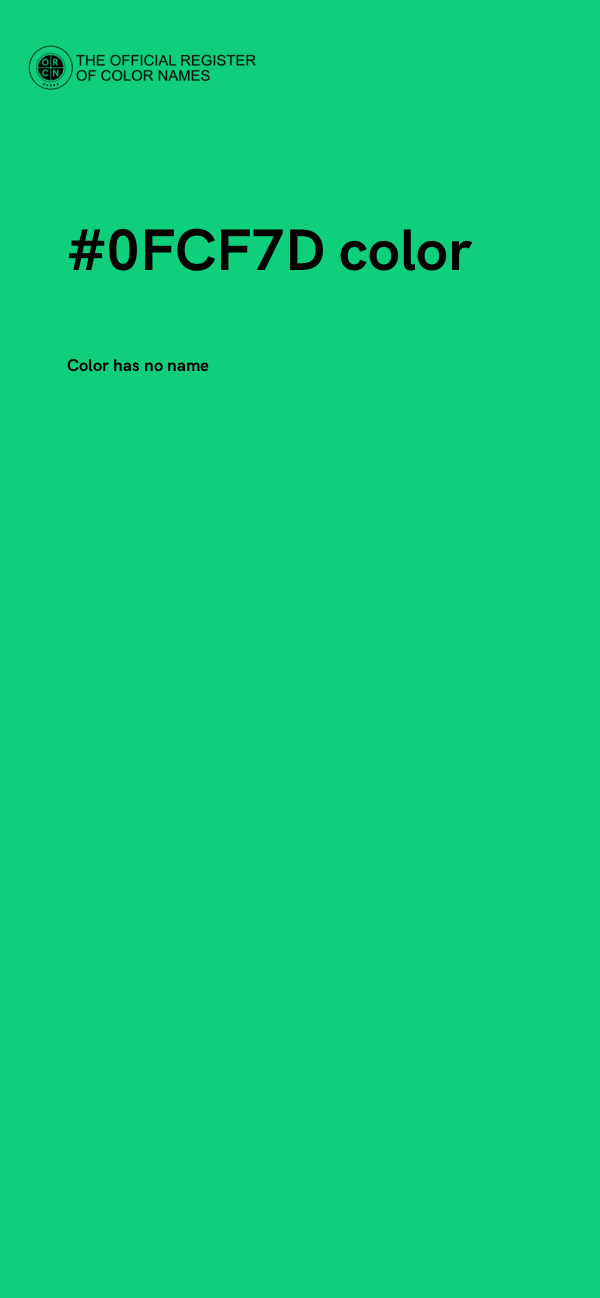 #0FCF7D color image