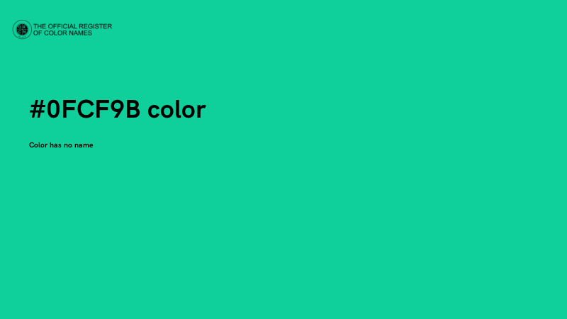 #0FCF9B color image